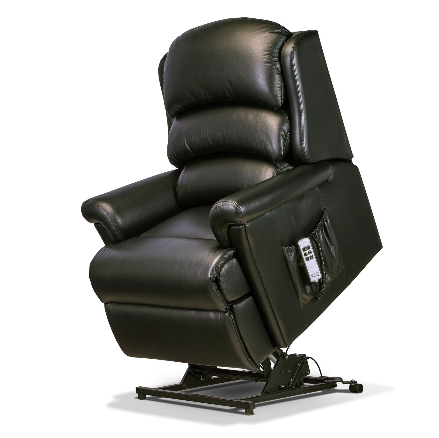 Sherborne Albany Dual Motor Leather Rise And Recliner Armchair VAT FREE
