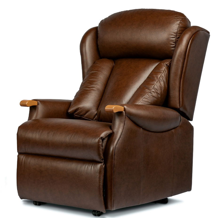 Sherborne Cartmel Knuckle Electric Powered Recliner Leather Armchair With Headrest Adjustment Option