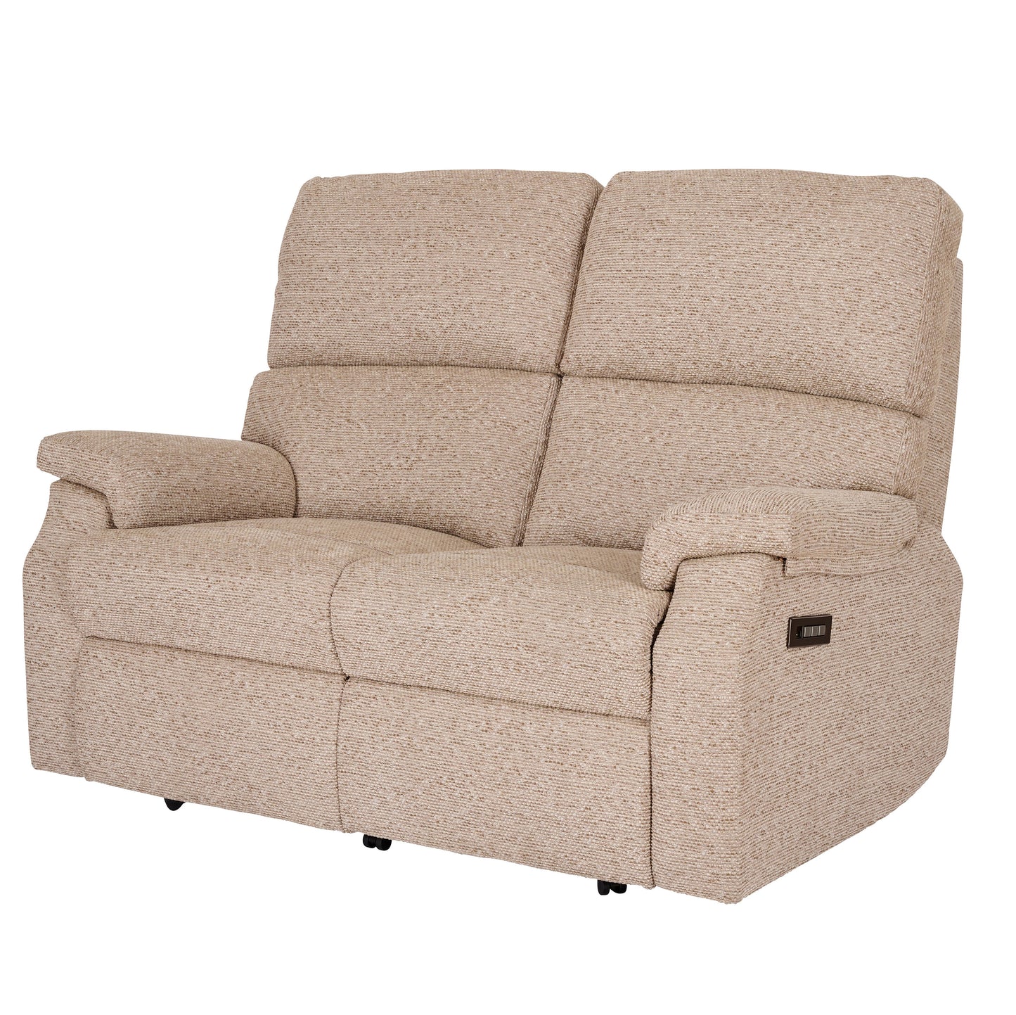 Beige celebrity newstead recliner sofa on a white background