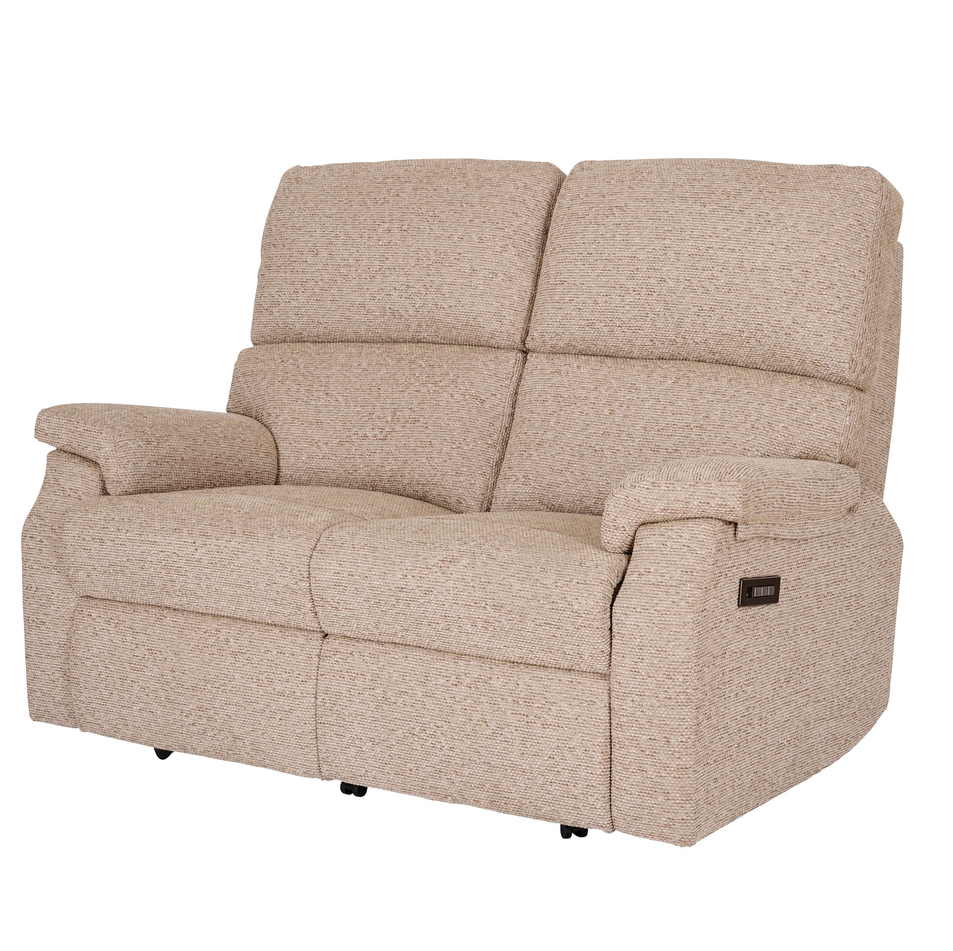 Beige celebrity newstead recliner sofa on a white background