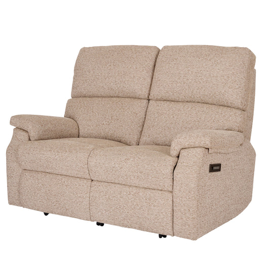 Beige celebrity newstead recliner sofa on a white background
