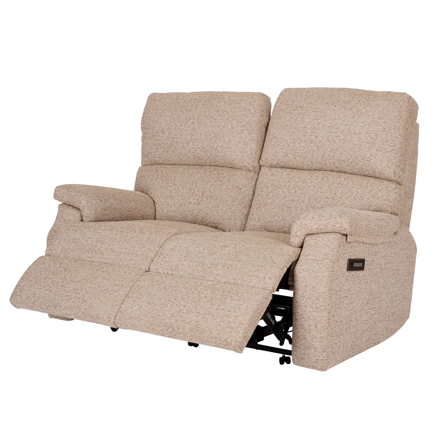 Beige celebrity newstead recliner sofa on a white background
