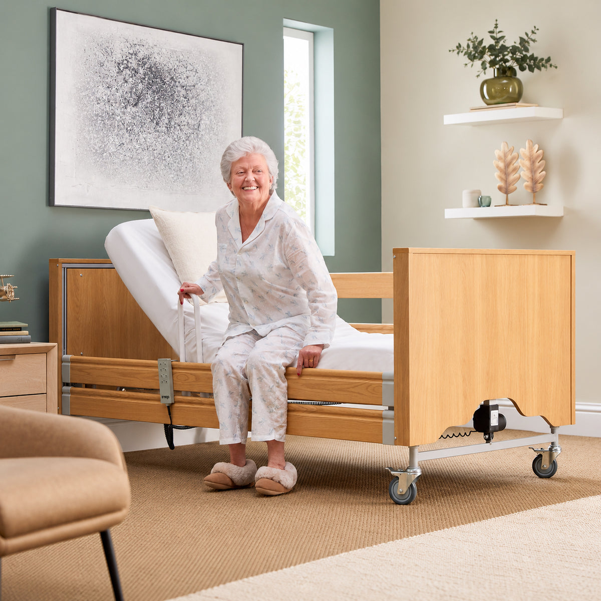 Profiling High Low Home Care Opera Classic 3ft Single Adjustable Bed VAT FREE