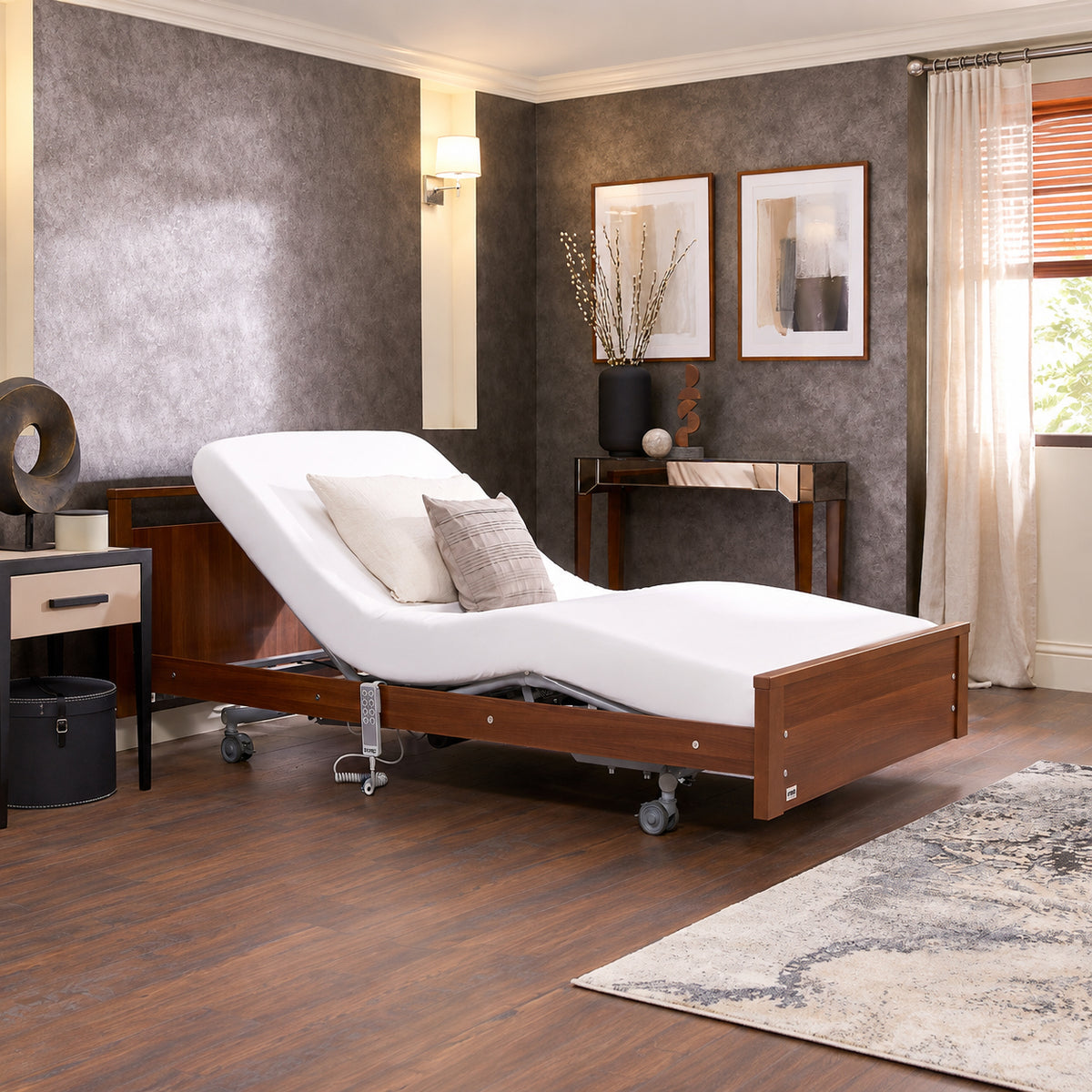 Opera Signature Low Footboard Profiling High Low Home Care Adjustable Bed With A Choice Of Mattresses VAT FREE