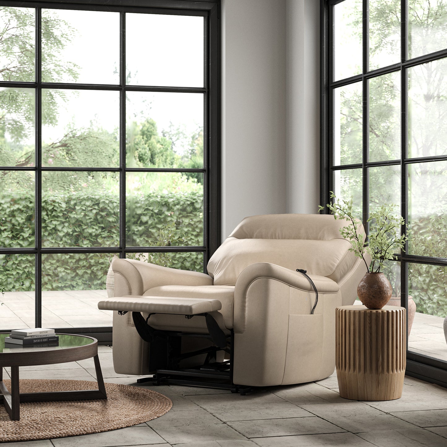 Parker Knoll Hudson 23 Dual Motor Leather Riser Recliner Armchair