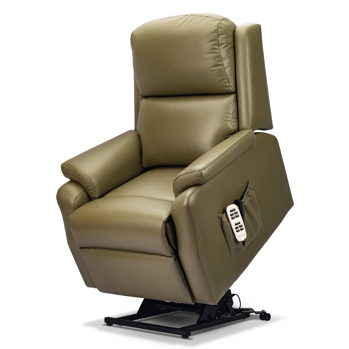 Sherborne Dakota Single Motor Leather Riser Recliner Armchair With Lumbar & Headrest Adjustment Option VAT FREE