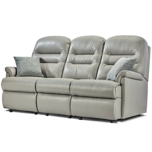 Sherborne Keswick Three Seater Fixed Leather Sofa