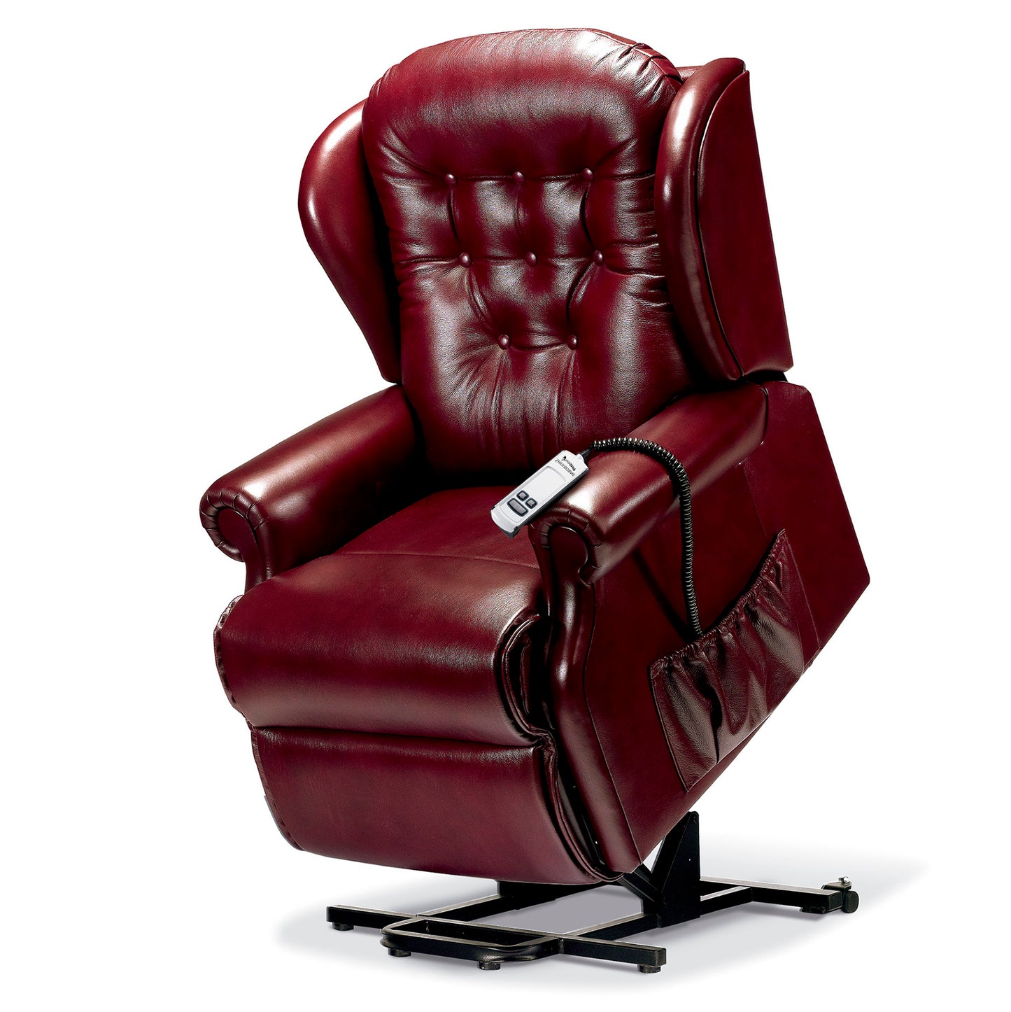 Sherborne Lynton Dual Motor Leather Rise And Recliner Armchair VAT FREE