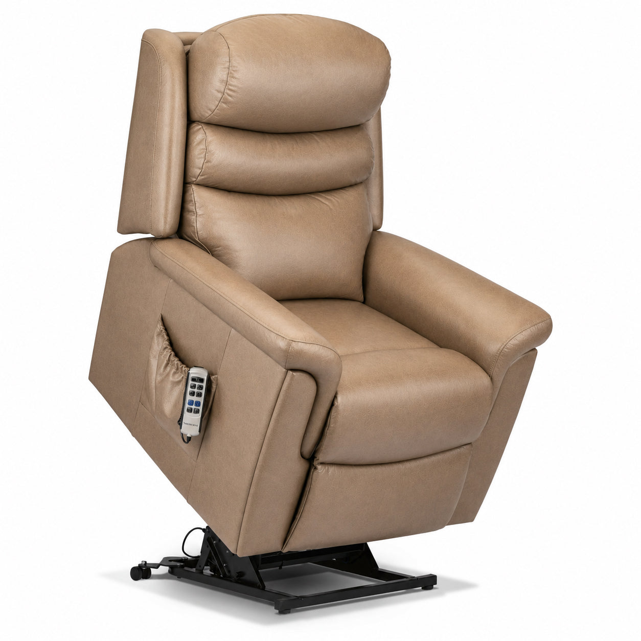 Sherborne Leyburn Cloud Comfort Triple Motor Leather Rise And Recliner Armchair With Lumbar Or Headrest Adjustment Option VAT FREE