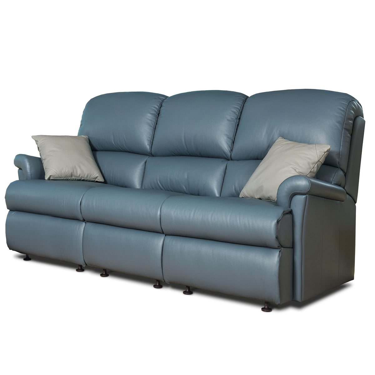 Sherborne Nevada Three Seater Fixed Leather Sofa