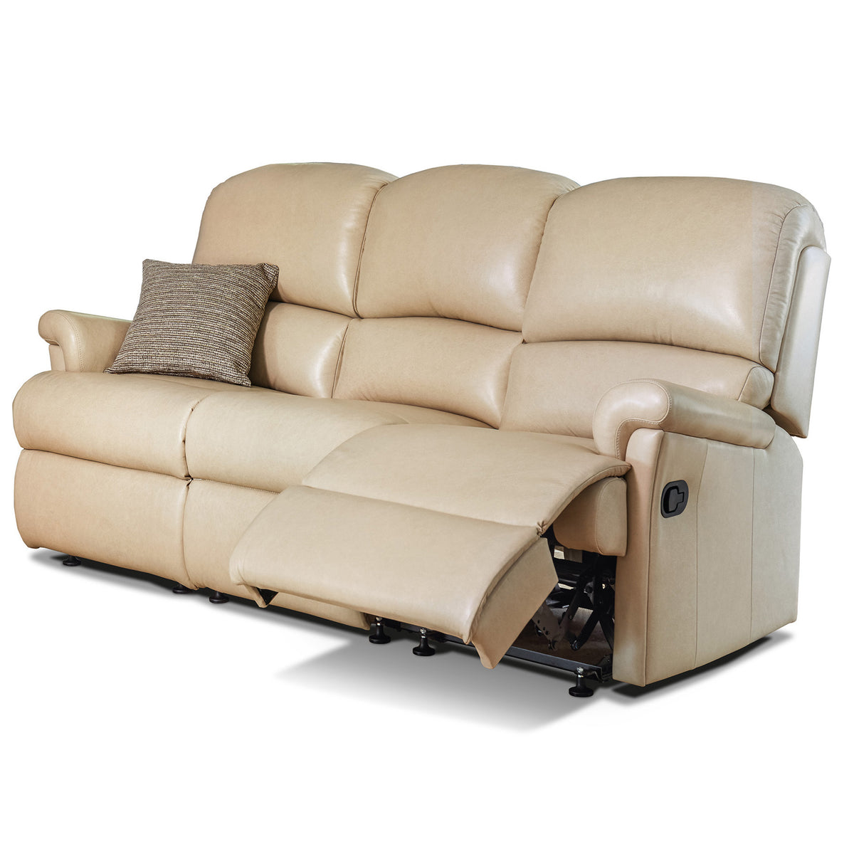 Sherborne Nevada Three Seater Electric Reclining Leather Sofa