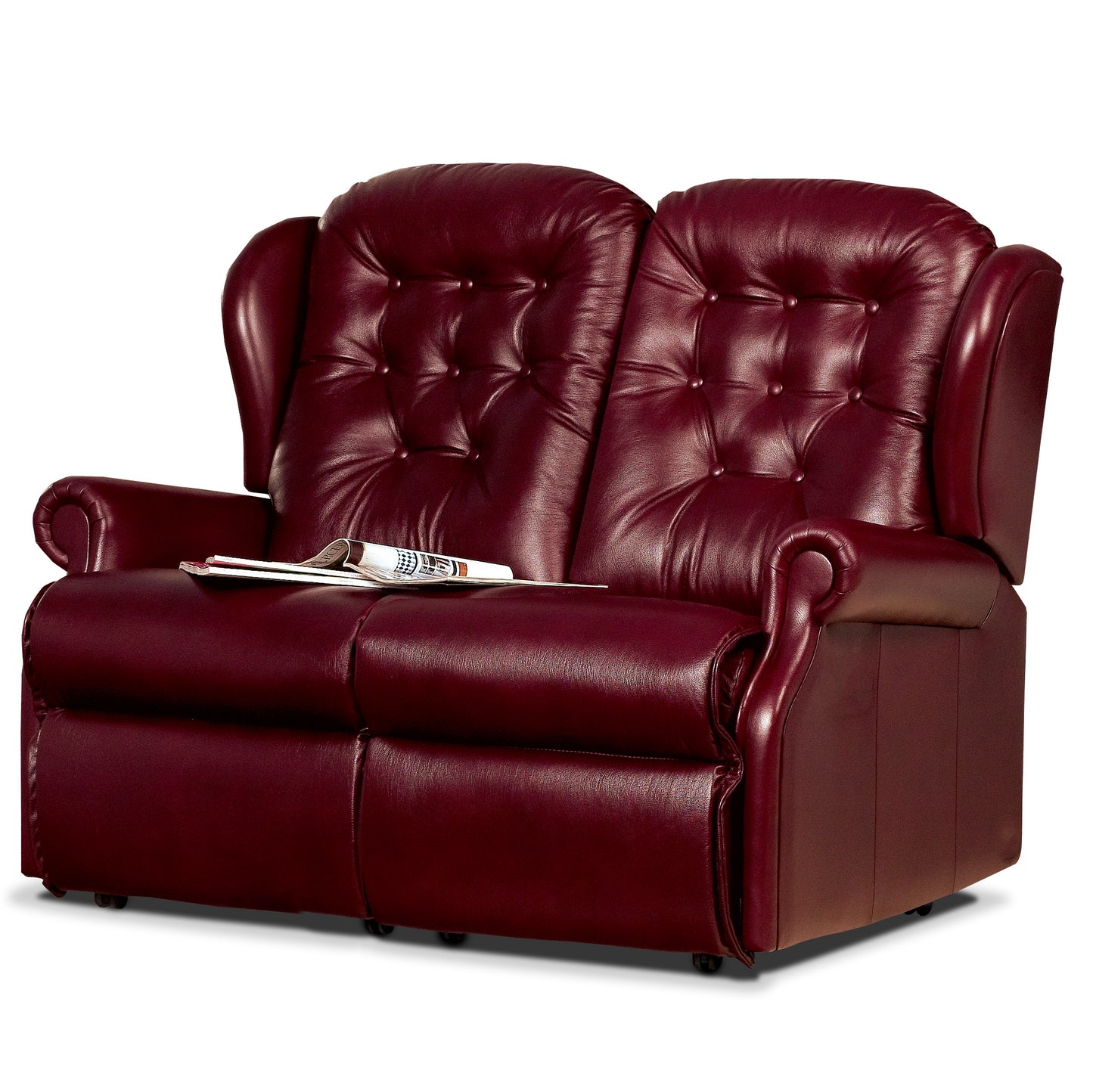 Sherborne Lynton Two Seater Manual Reclining Leather Sofa