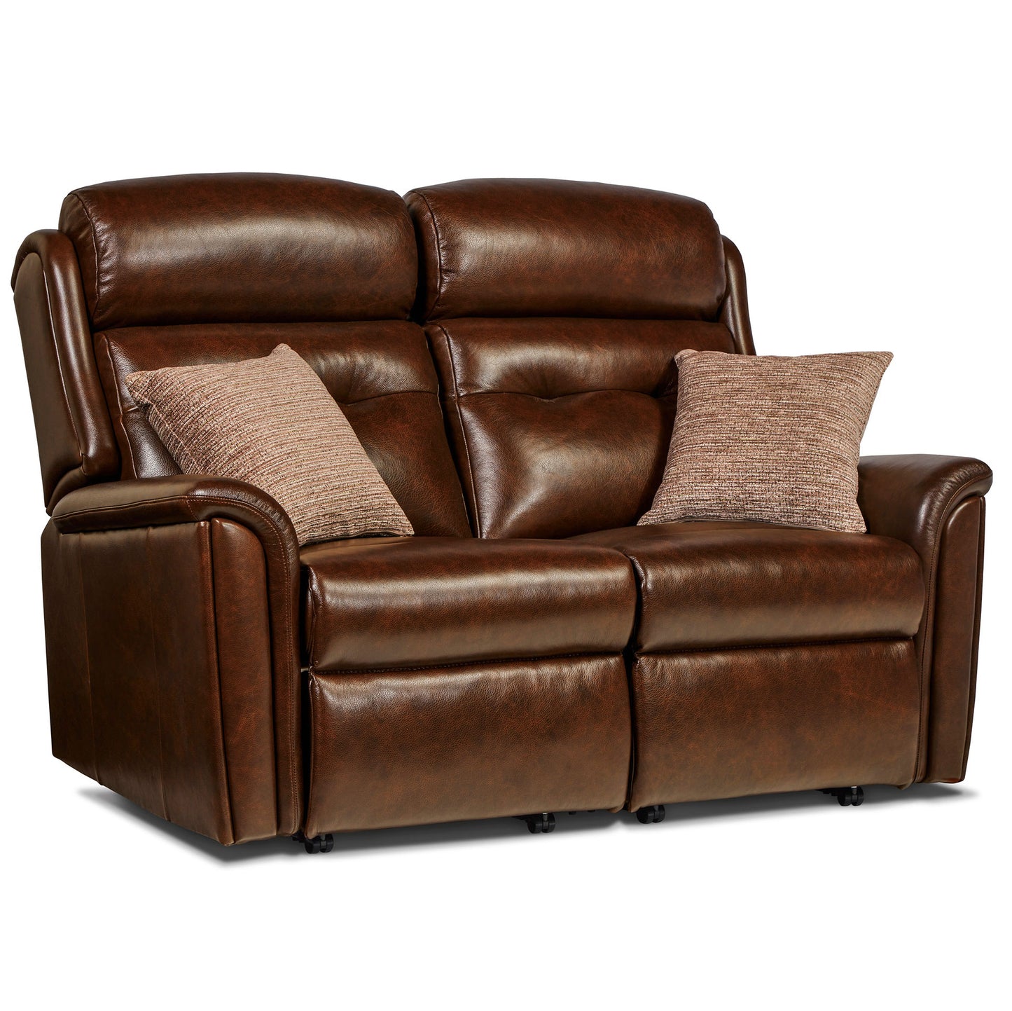 Sherborne Roma Two Seater Manual Reclining Leather Sofa