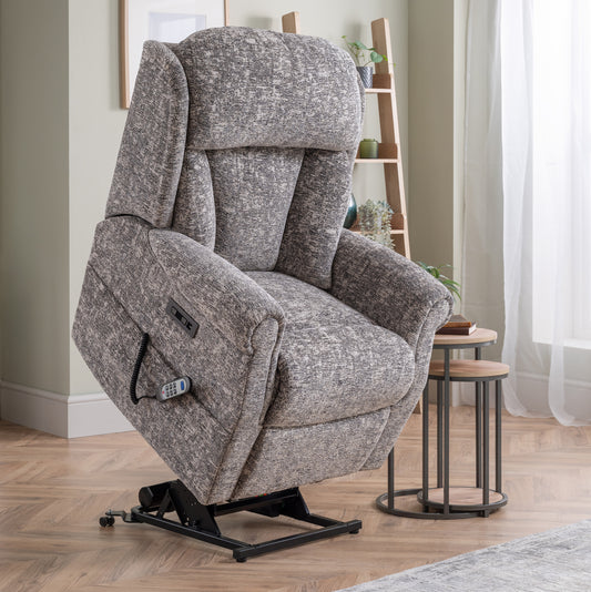 Celebrity Ashfield Single Motor Rise And Recliner Fabric Armchair With Mammoth Foam VAT FREE