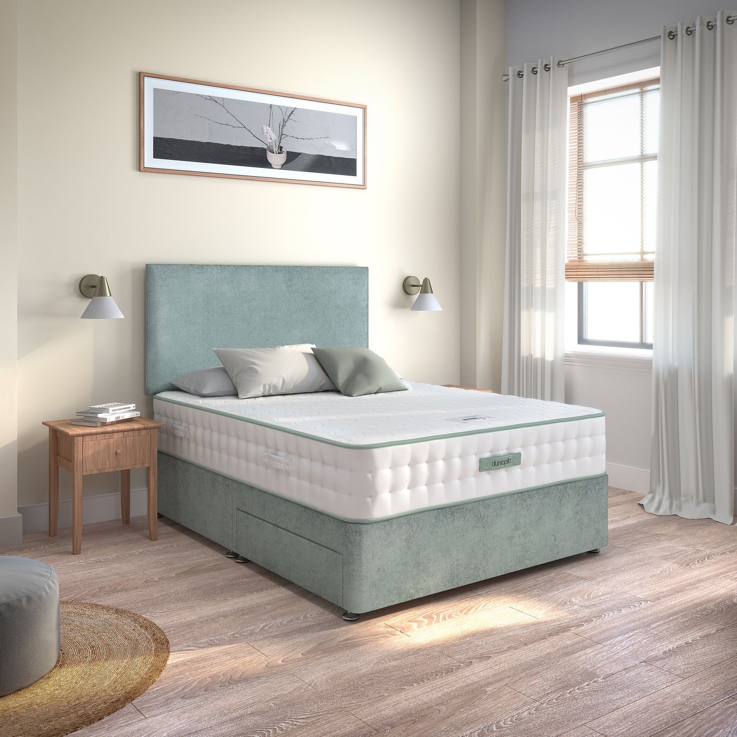 Dunlopillo Pure Latex Meya Luxury Divan Bed Set