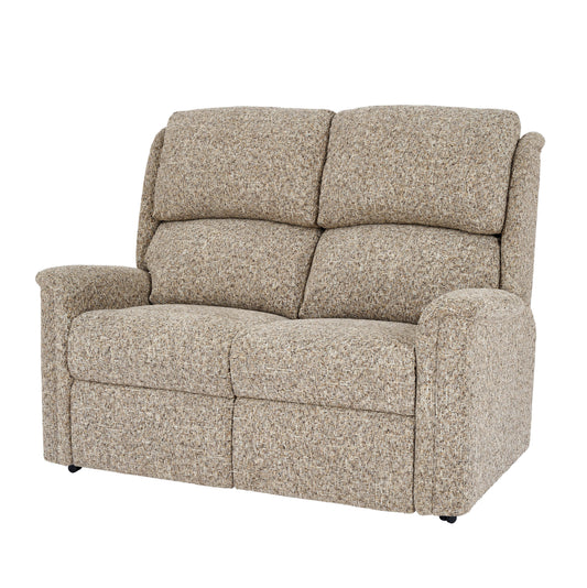 Celebrity Farndon Two Seater Settee Electric Powered Reclining Fabric Sofa With Mammoth Foam & Lumbar & Headrest Adjustment Option