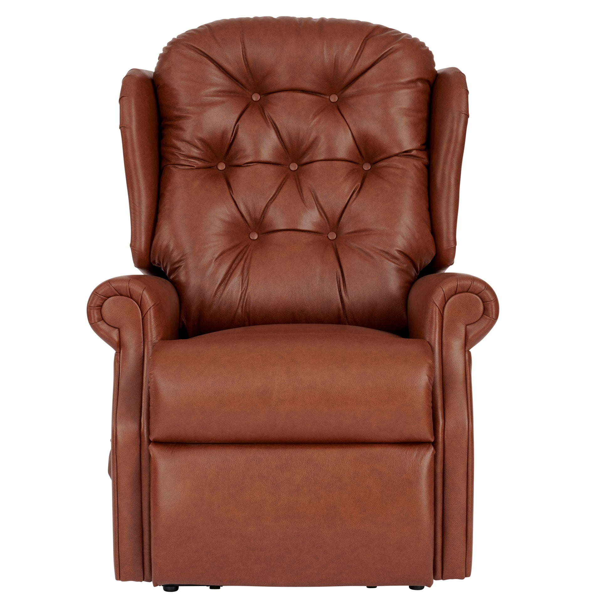 Celebrity Woburn Brown leather  chair on a white background