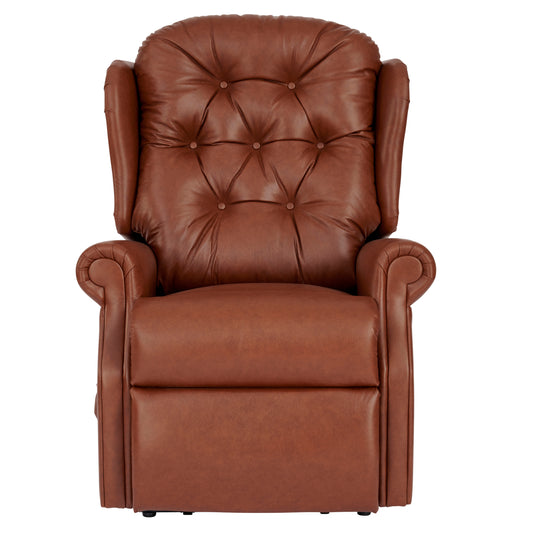 Celebrity Woburn Brown leather  chair on a white background