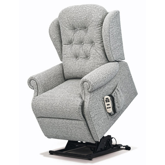 Sherborne Chester Cloud Comfort Triple Motor Fabric Riser Recliner Armchair With Lumbar & Headrest Adjustment Option VAT FREE