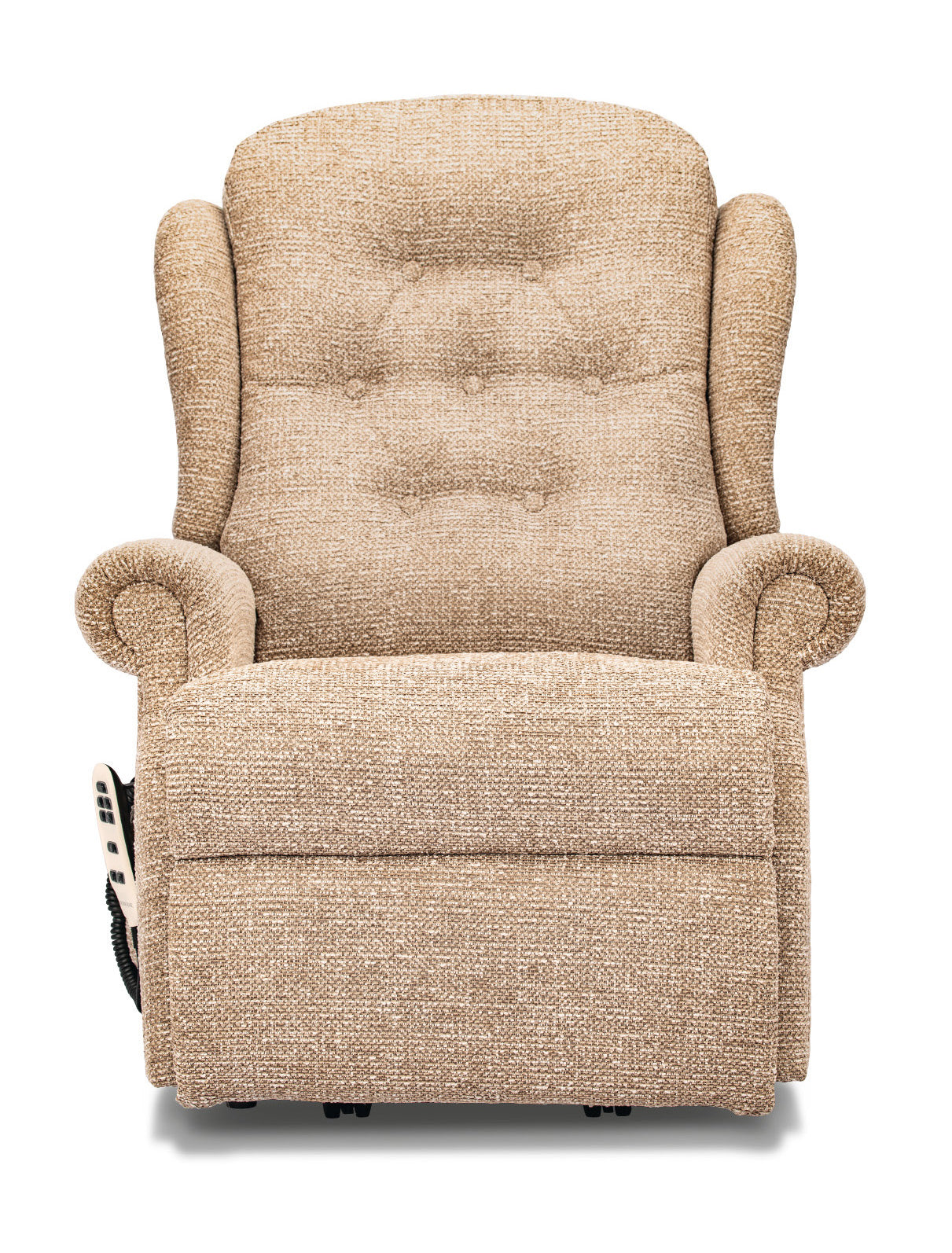 Sherborne Chester Dual Motor Fabric Riser Recliner Armchair With Lumbar & Headrest Adjustment Option VAT FREE
