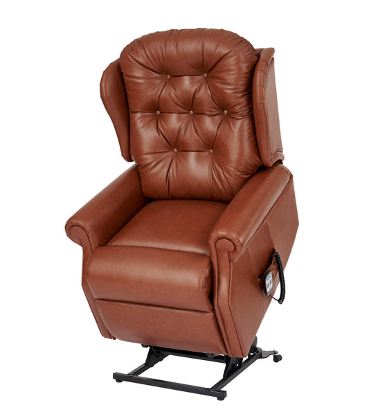 Celebrity Woburn Cloud Zero Triple Motor Rise And Recliner Leather Armchair With Lumbar & Headrest Adjustment Option VAT FREE