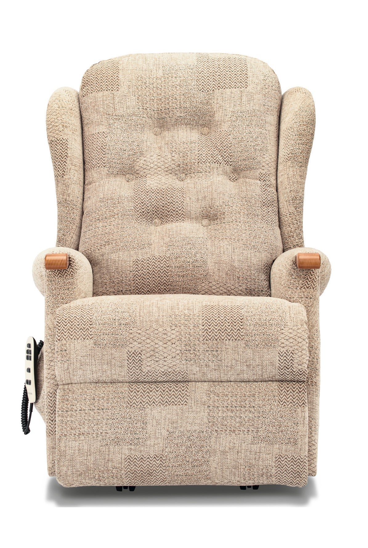 Sherborne Chester Knuckle Dual Motor Fabric Riser Recliner Armchair With Lumbar & Headrest Adjustment Option VAT FREE