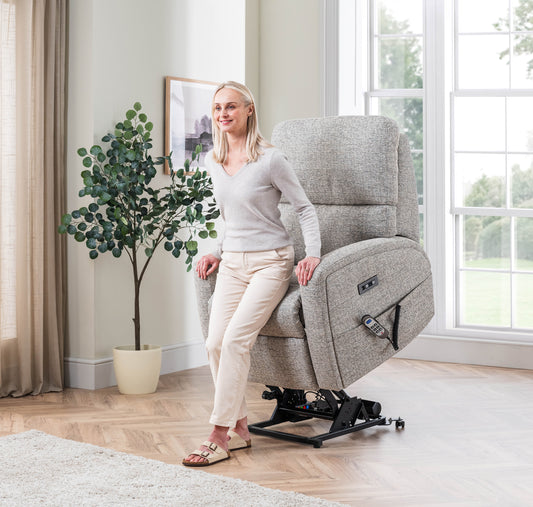 Celebrity Southwell Cloud Zero Triple Motor Rise And Recliner Fabric Armchair With Mammoth Foam & Lumbar & Headrest Adjustment Option VAT FREE